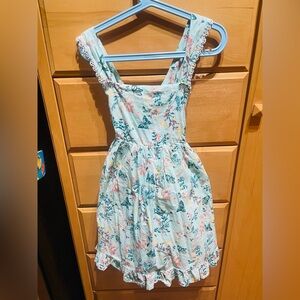 Worn Marshall Floral Kids Dress - Blue and Pink